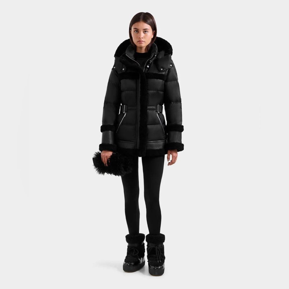 NWT RUDSAK TESSA SHEARLING AND DOWN COAT